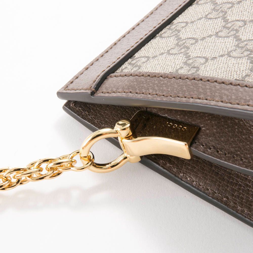 Gucci GG Supreme Chain Shoulder Bag OPHIDIA SM Beige - Picture 7 of 9